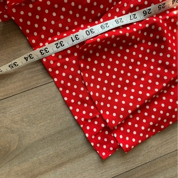 Vtg 90s Y2K The Limited polka dot romper mini dress red white size xs - Picture 4 of 5